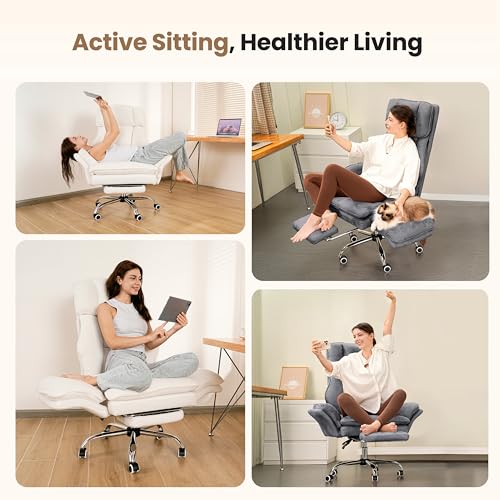 Eco-Friendly Big and Tall Office Chair, Flip Armrests for Pets & for Daily Use