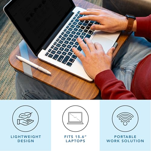 Minimalist LAPGEAR Designer Lap Desk with Phone Holder and Device Ledge Essentials