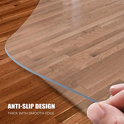 Eco-Friendly Kuyal Clear Chair mat for Hard Floors 36 x 48