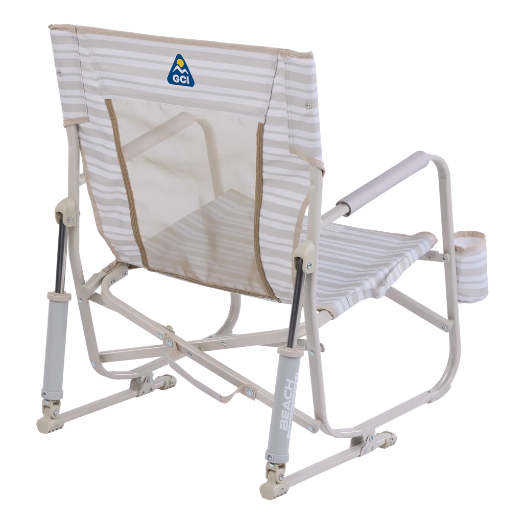 Smooth Motion Beach Rocker - Choice 712 - Heavy-Duty Kickback Rocker with Beverage Holder Detail