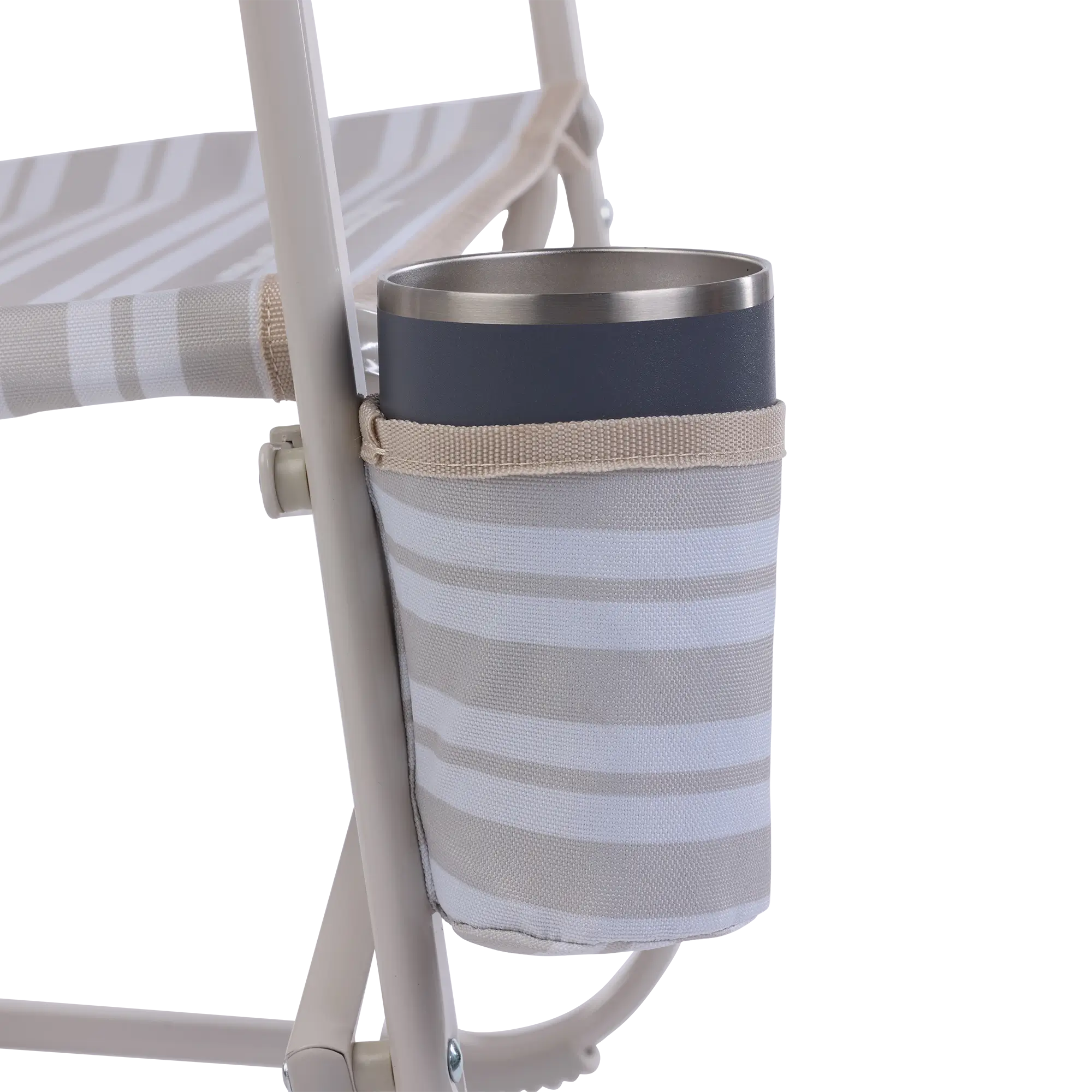 Smooth Motion Beach Rocker - Choice 712 - Heavy-Duty Kickback Rocker with Beverage Holder Detail