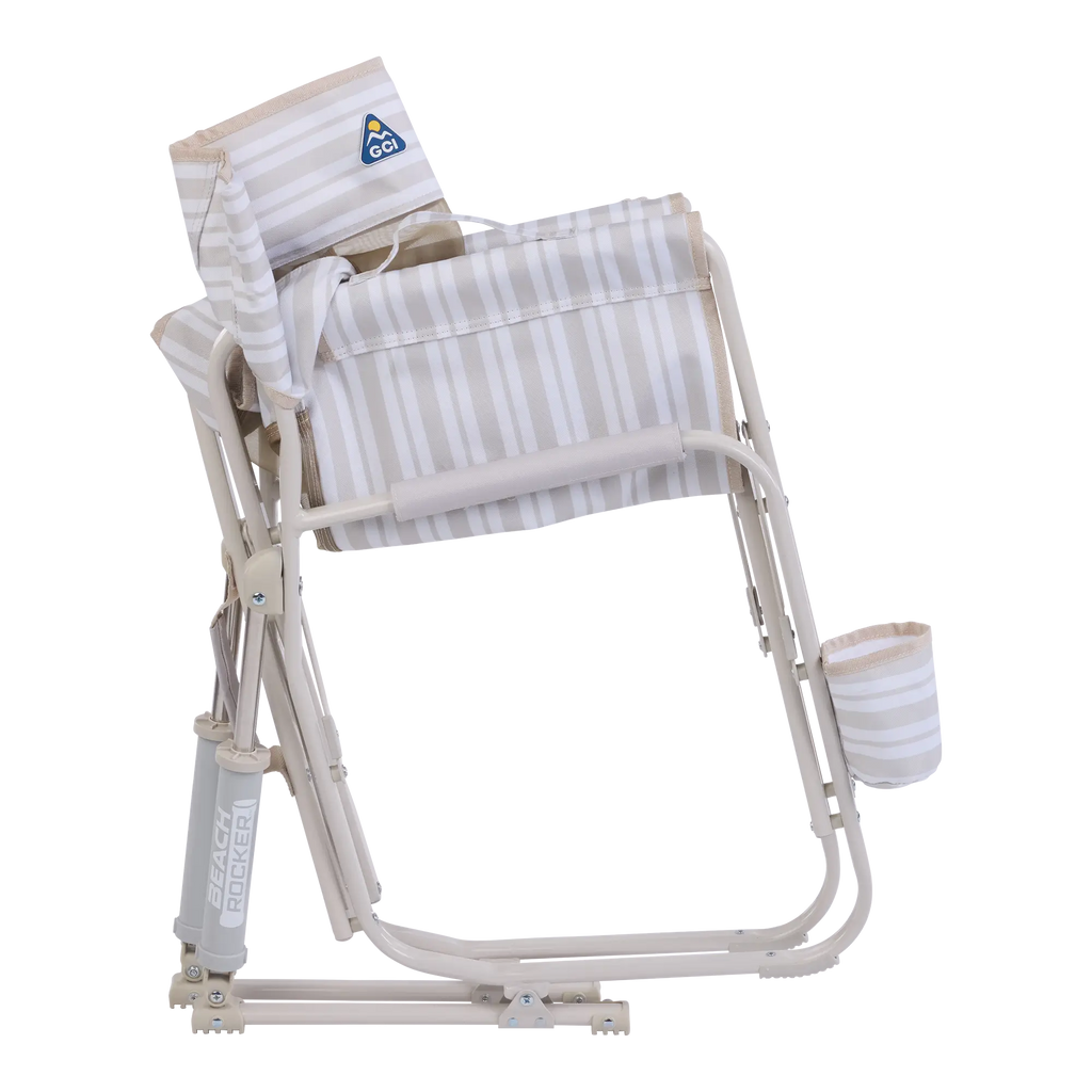 Smooth Motion Beach Rocker - Choice 712 - Heavy-Duty Kickback Rocker with Beverage Holder Detail