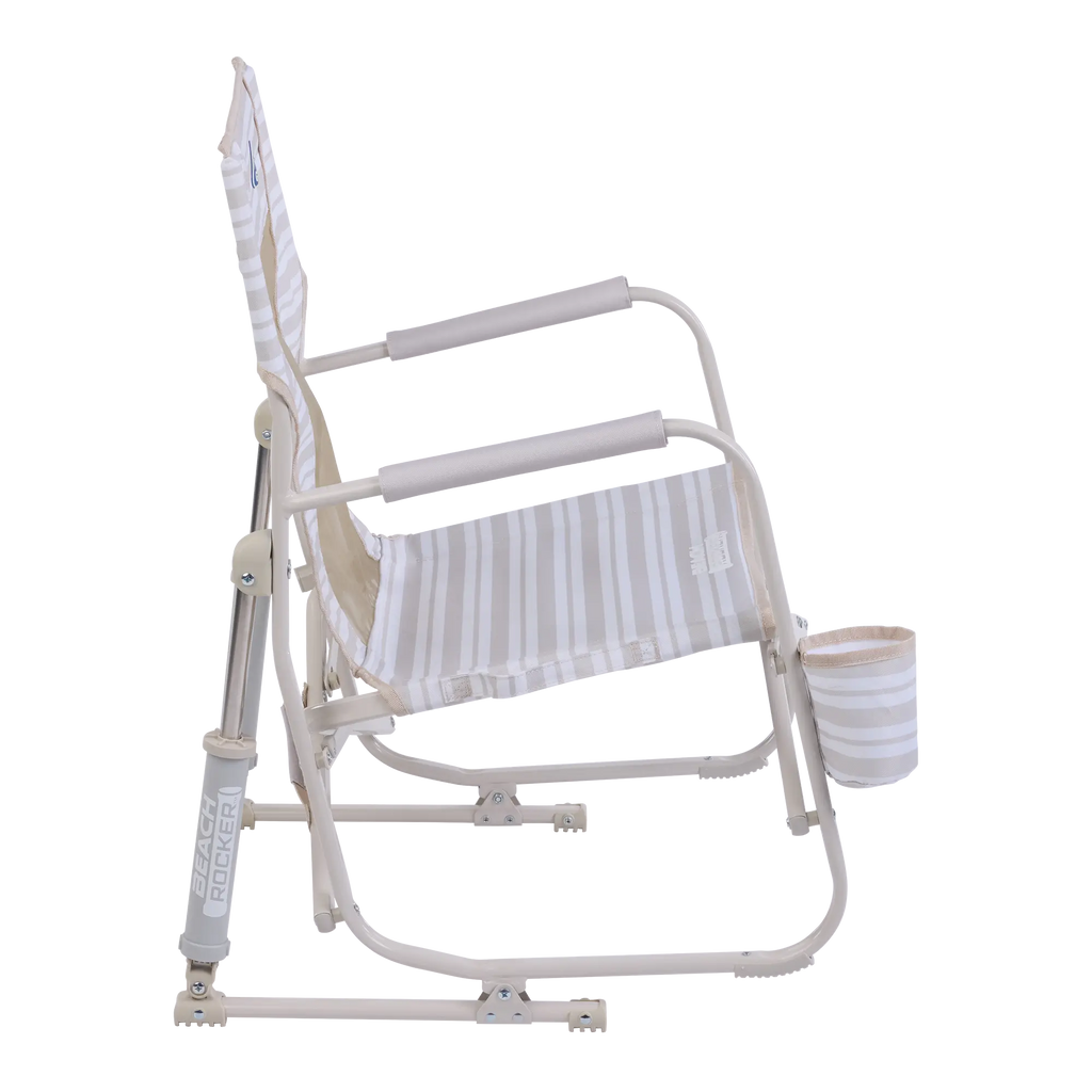 Smooth Motion Beach Rocker - Choice 712 - Heavy-Duty Kickback Rocker with Beverage Holder Detail