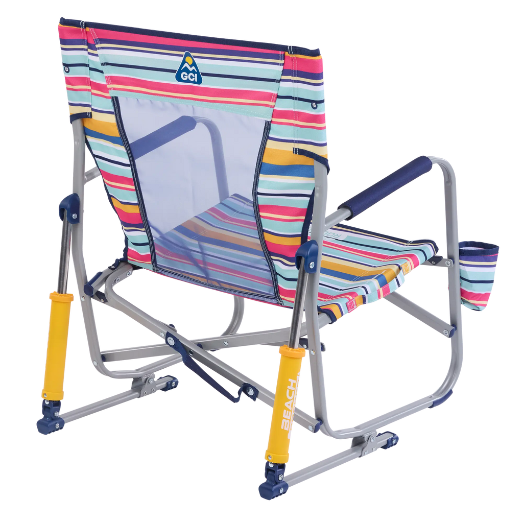 Smooth Motion Beach Rocker - Choice 712 - Heavy-Duty Kickback Rocker with Beverage Holder Detail