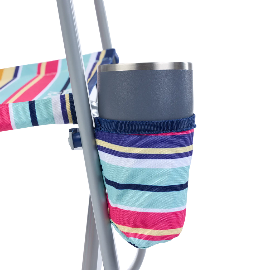 Smooth Motion Beach Rocker - Choice 712 - Heavy-Duty Kickback Rocker with Beverage Holder Detail