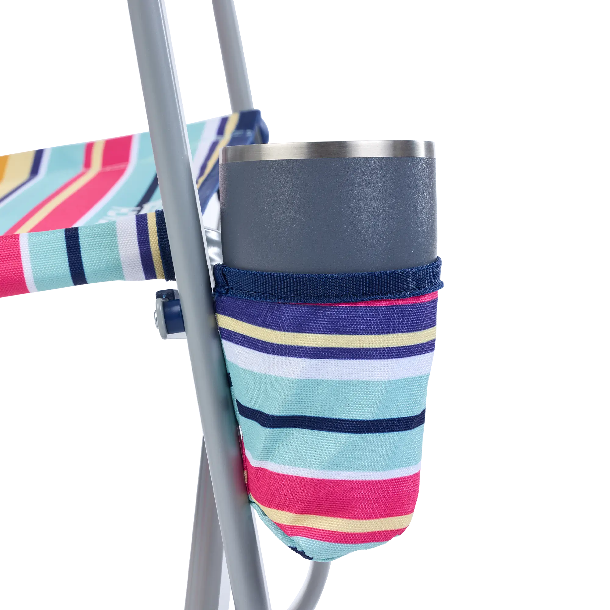 Smooth Motion Beach Rocker - Choice 712 - Heavy-Duty Kickback Rocker with Beverage Holder Detail