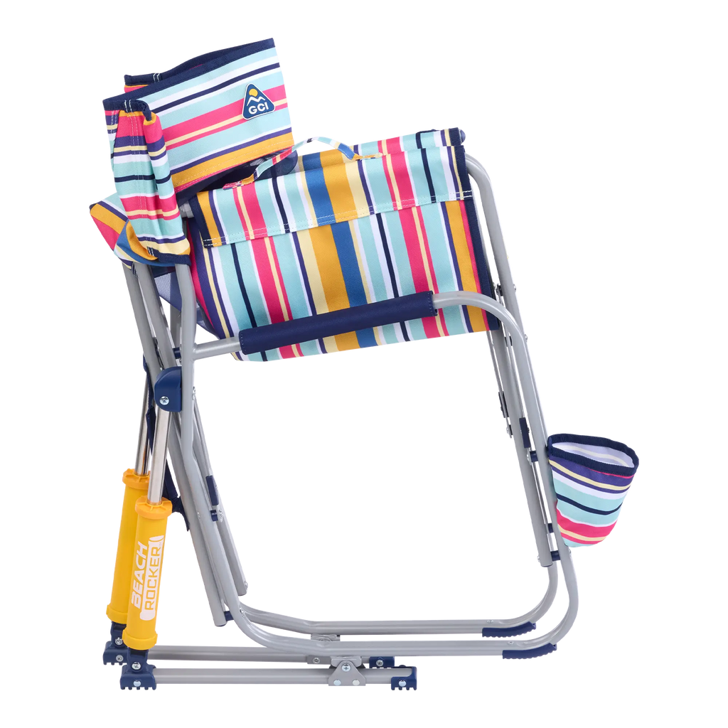 Smooth Motion Beach Rocker - Choice 712 - Heavy-Duty Kickback Rocker with Beverage Holder Detail