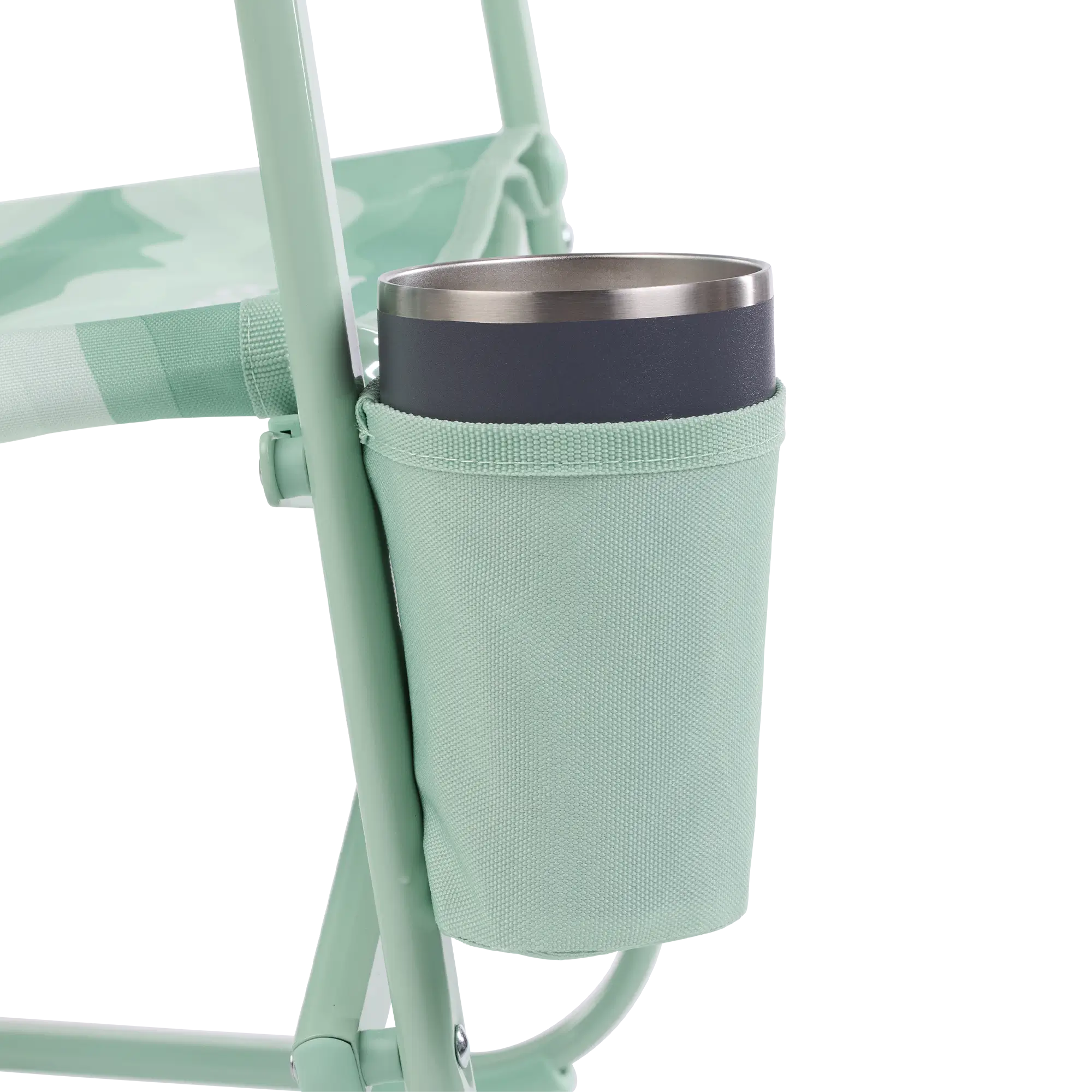 Smooth Motion Beach Rocker - Choice 712 - Heavy-Duty Kickback Rocker with Beverage Holder Detail