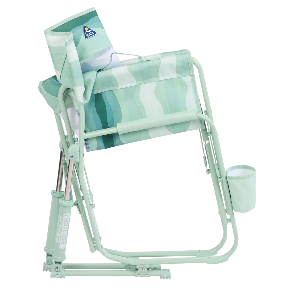 Smooth Motion Beach Rocker - Choice 712 - Heavy-Duty Kickback Rocker with Beverage Holder Detail