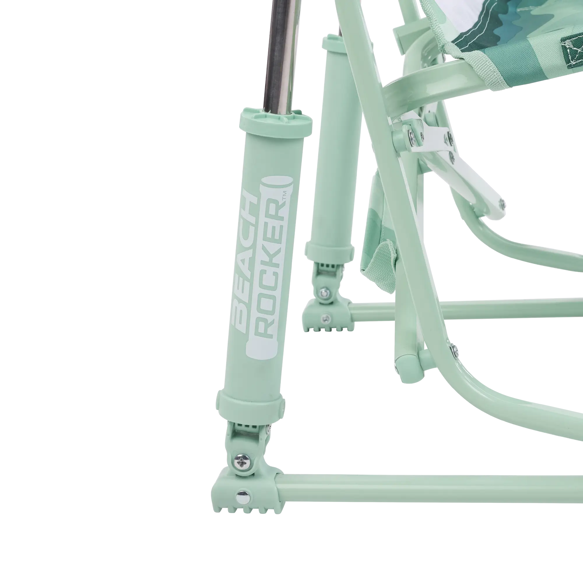 Smooth Motion Beach Rocker - Choice 712 - Heavy-Duty Kickback Rocker with Beverage Holder Detail
