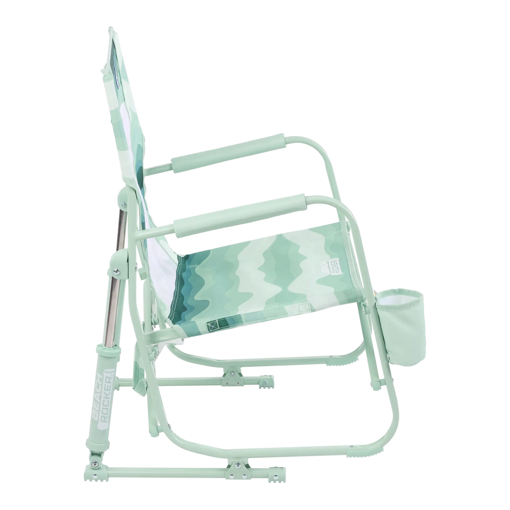 Smooth Motion Beach Rocker - Choice 712 - Heavy-Duty Kickback Rocker with Beverage Holder Detail