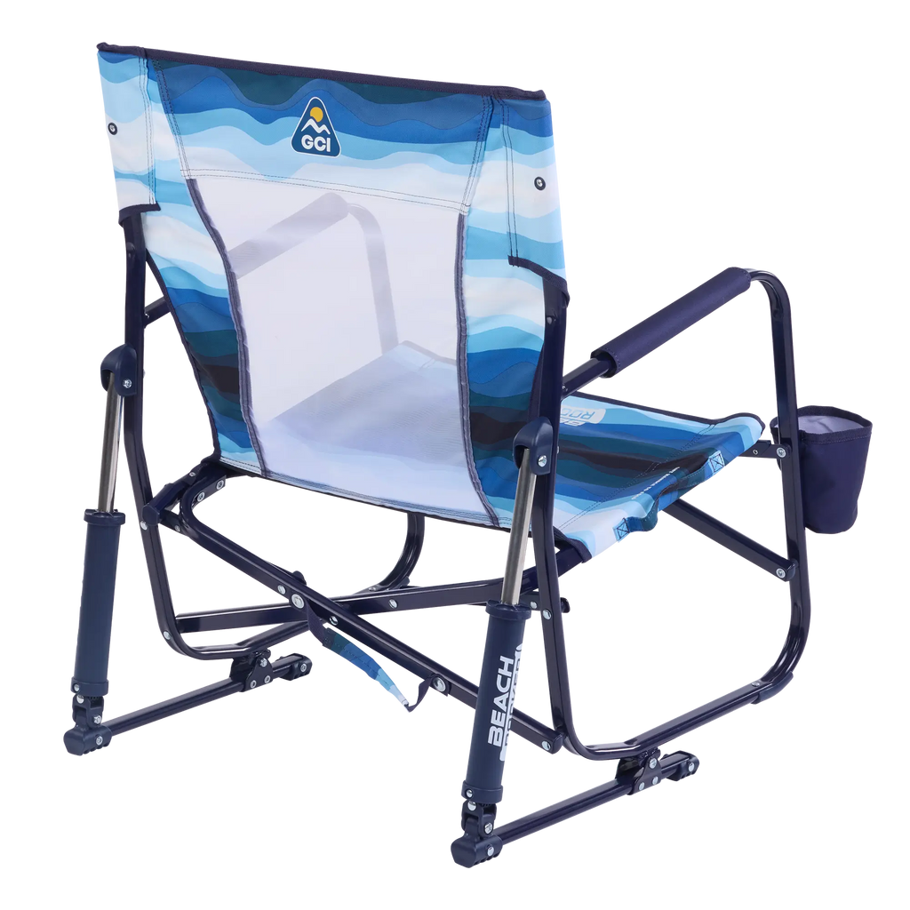 Smooth Motion Beach Rocker - Choice 712 - Heavy-Duty Kickback Rocker with Beverage Holder Detail