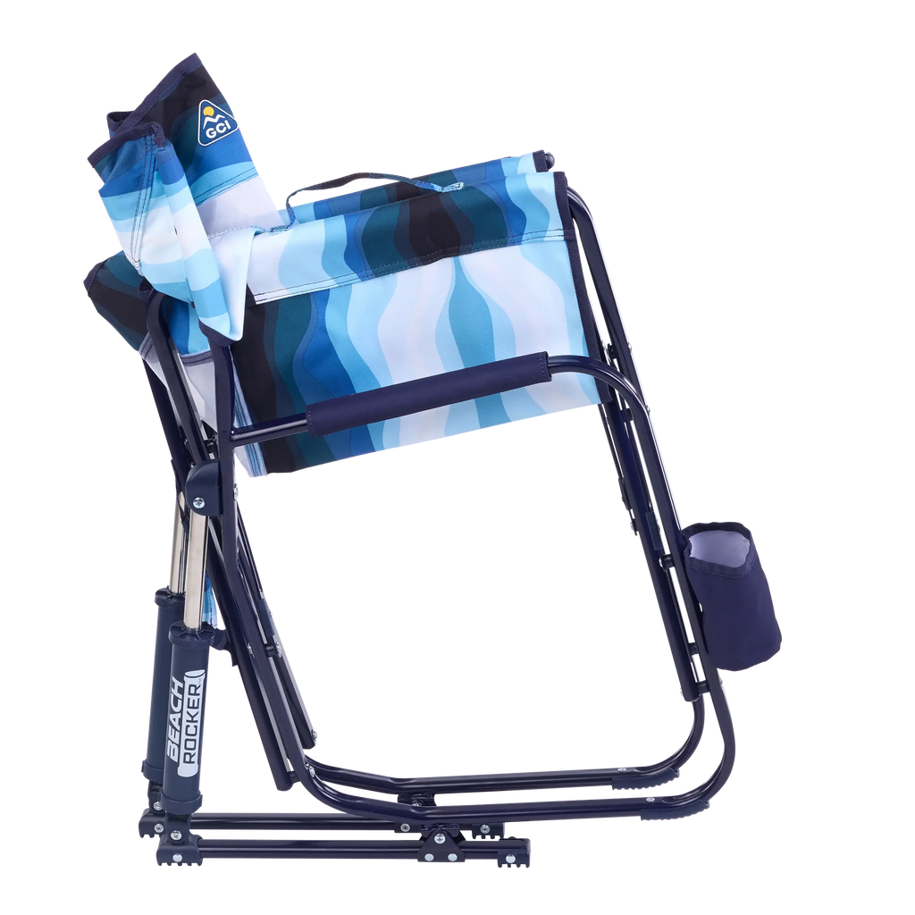 Smooth Motion Beach Rocker - Choice 712 - Heavy-Duty Kickback Rocker with Beverage Holder Detail