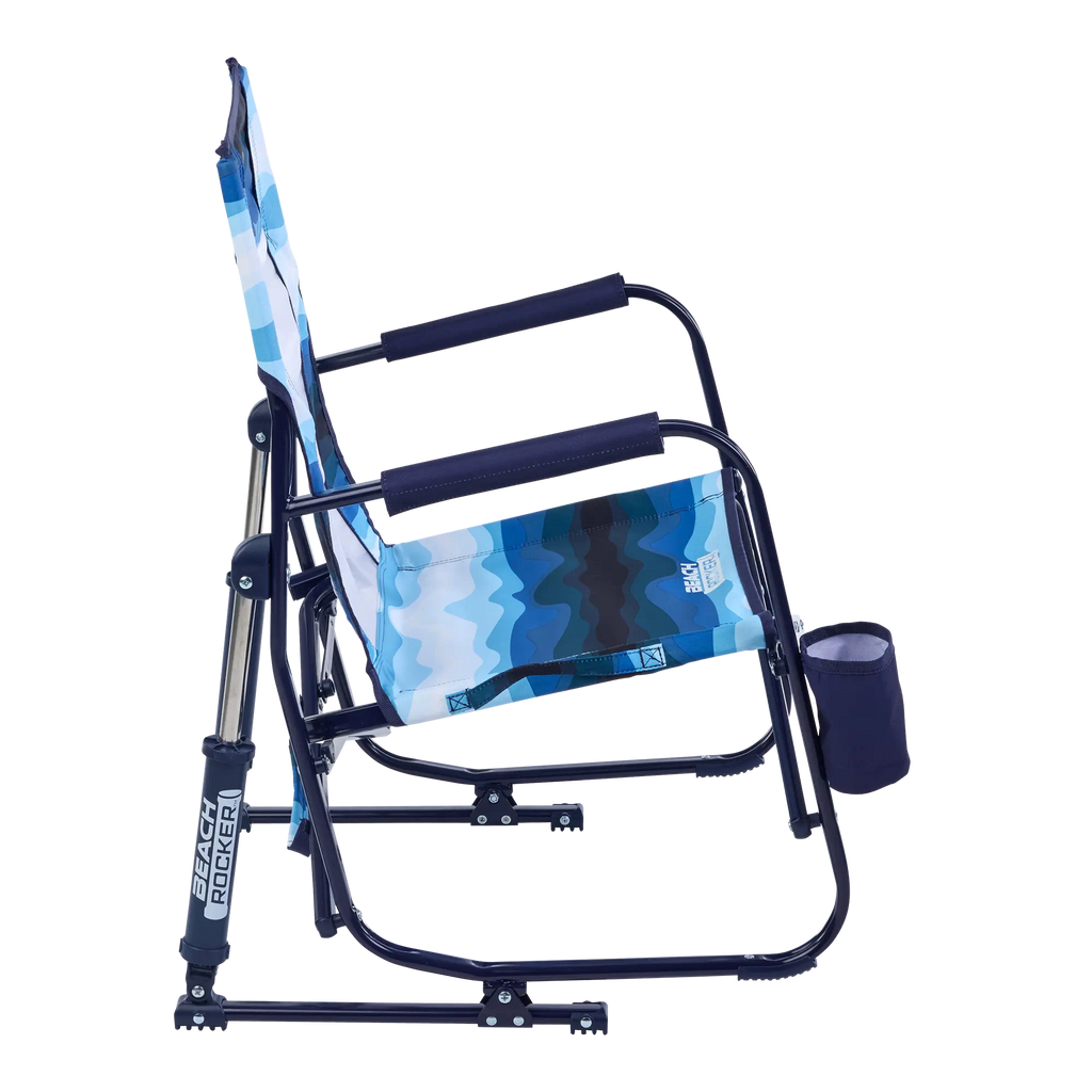 Smooth Motion Beach Rocker - Choice 712 - Heavy-Duty Kickback Rocker with Beverage Holder Detail