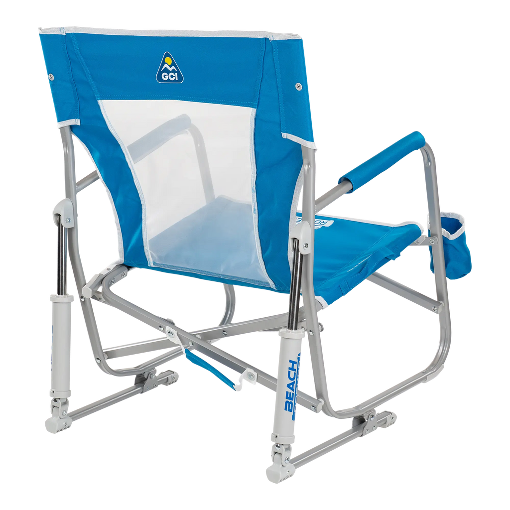 Smooth Motion Beach Rocker - Choice 712 - Heavy-Duty Kickback Rocker with Beverage Holder Detail