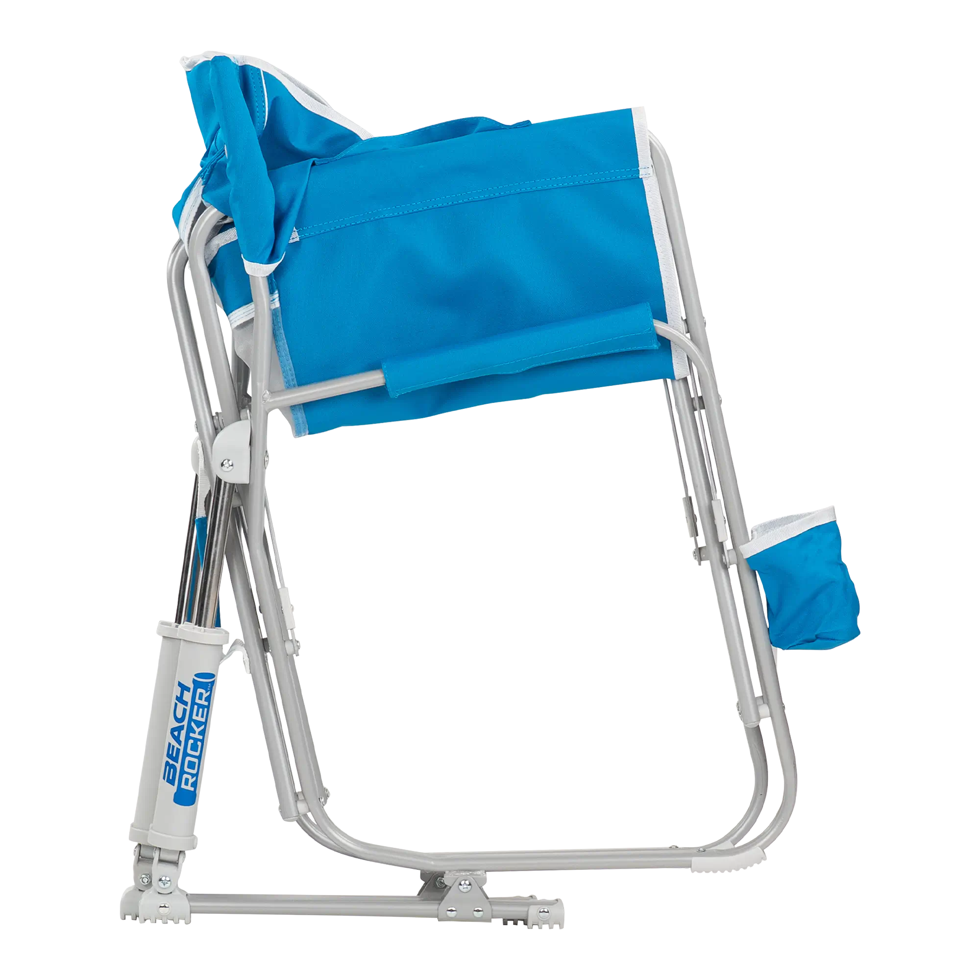 Smooth Motion Beach Rocker - Choice 712 - Heavy-Duty Kickback Rocker with Beverage Holder Detail