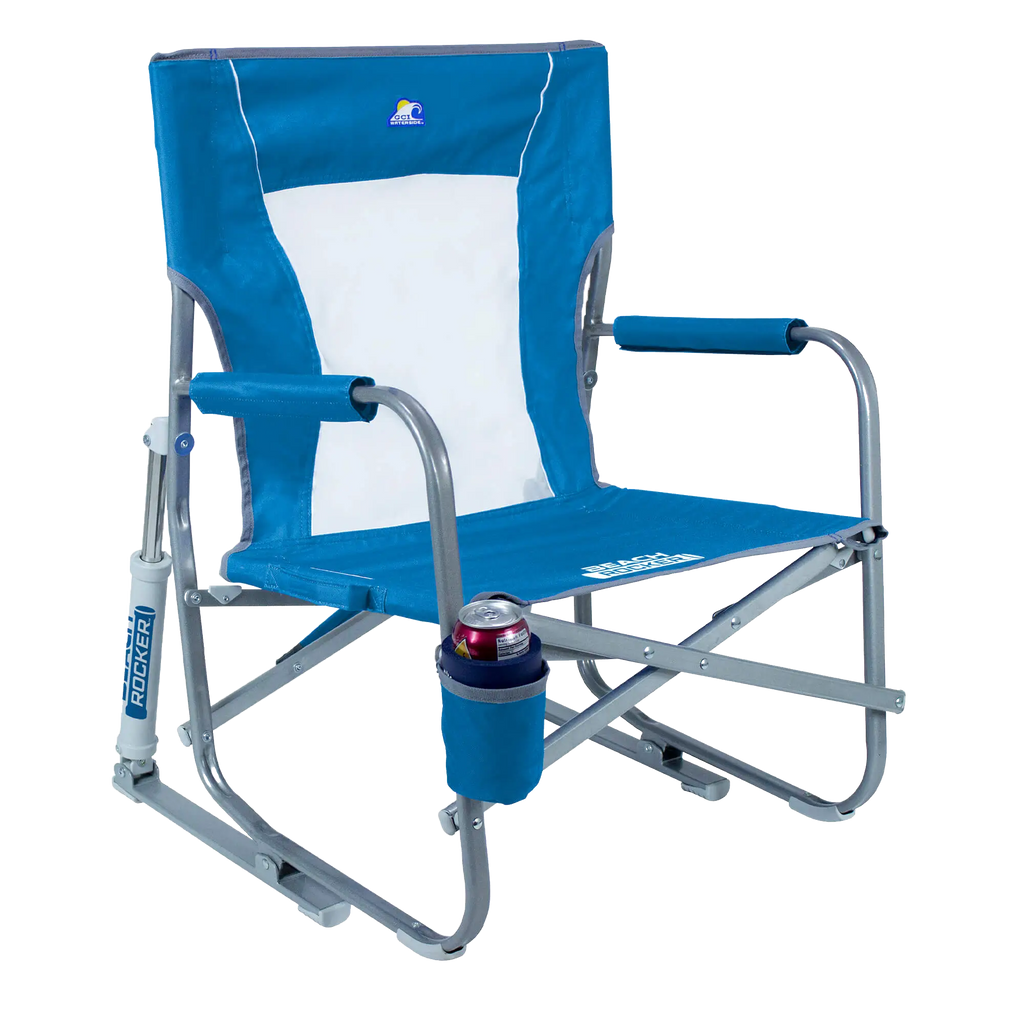 Patented Spring-Action Beach Rocker Bundle - Choice 773 - RoadTrip Rocker Smooth Motion Camp Chair Detail