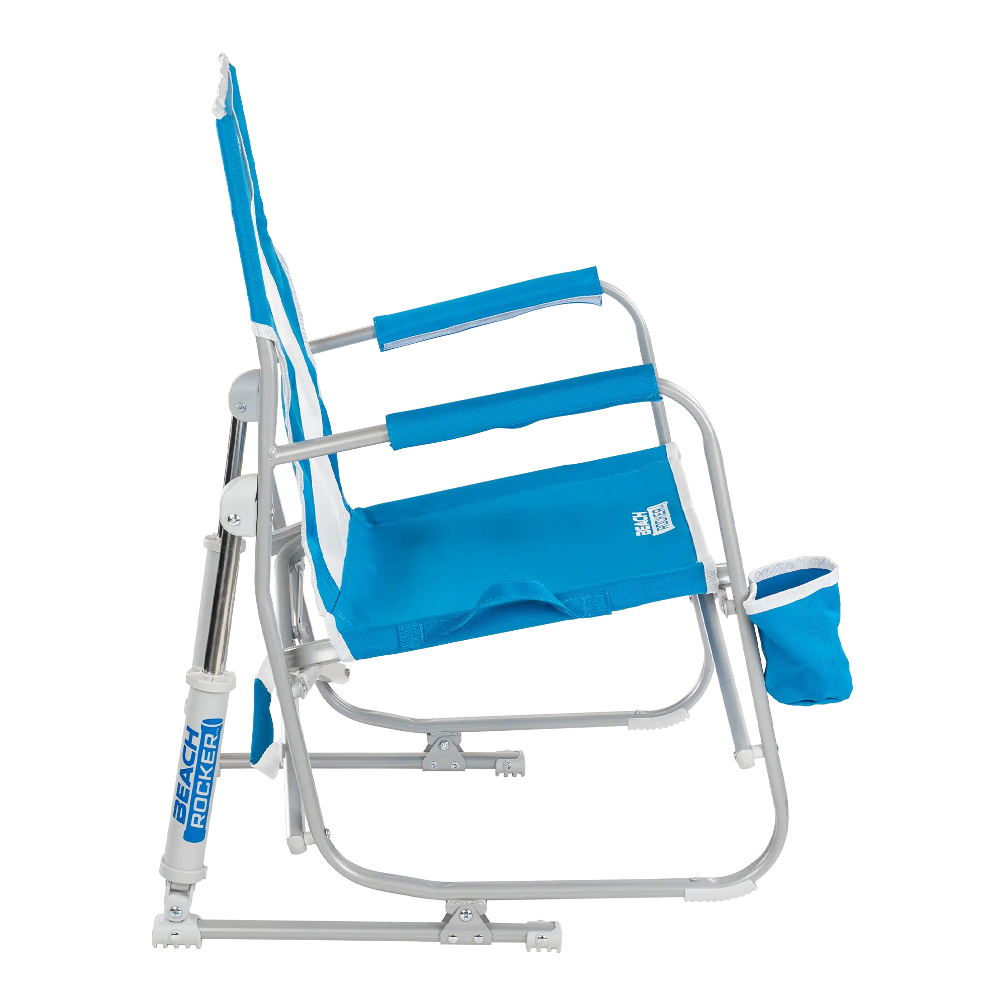 Smooth Motion Beach Rocker - Choice 712 - Heavy-Duty Kickback Rocker with Beverage Holder Detail