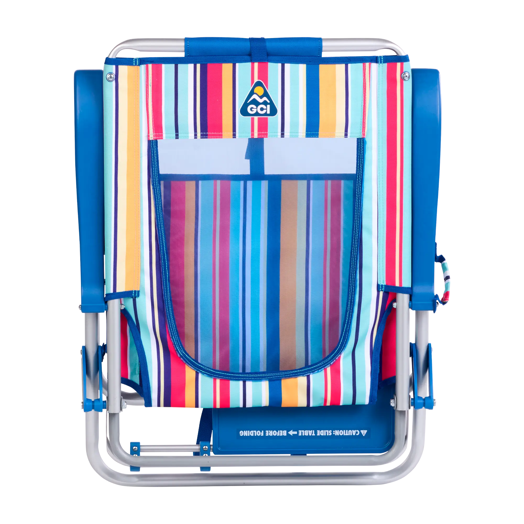 Reclining Beach Big Surf with Slide Table - Choice 334 - Rust-Resistant Aluminum Sand-Friendly Lounge Chair Detail