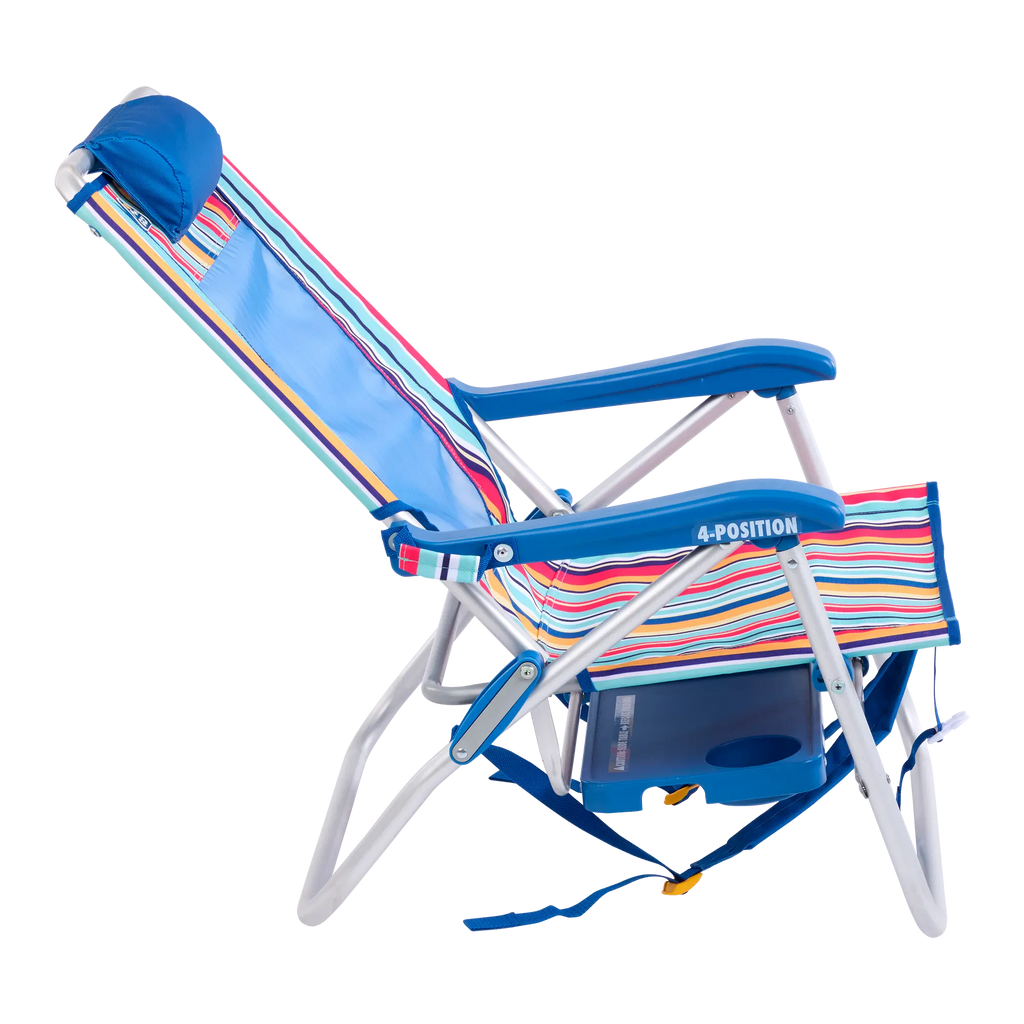 Reclining Beach Big Surf with Slide Table - Choice 334 - Rust-Resistant Aluminum Sand-Friendly Lounge Chair Detail