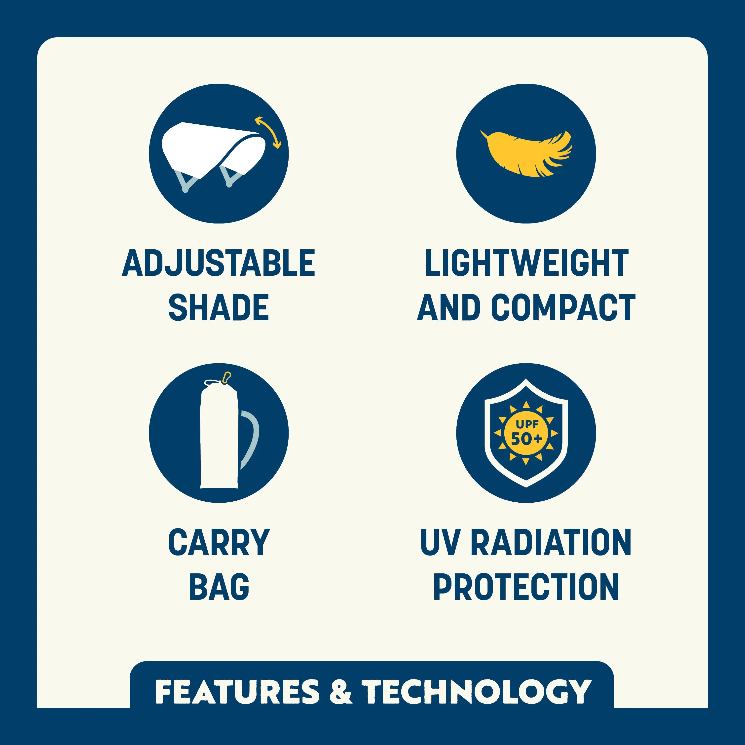 UV-Protection SunShade Accessory - Choice 361 - Instant Sunshade Umbrella for Tailgating Detail