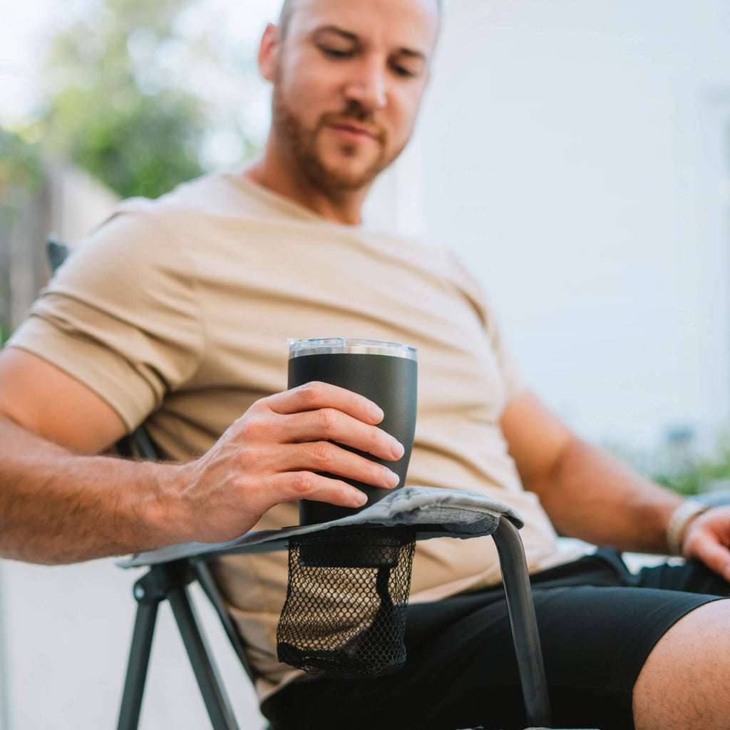 Micro-Folding Comfort Quad Chair - Choice 989 - Space-Saving Micro-Folding Chair for Backpacking Detail