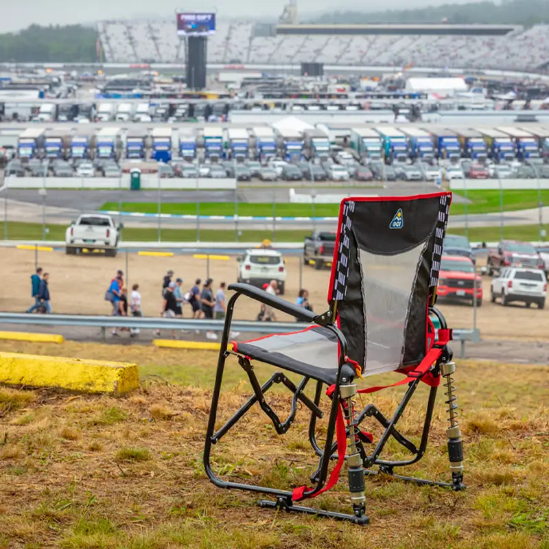 Patented Spring-Action Adjustable Rocker - Choice 573 - Patented Spring-Action Rocking Chair for Camping Detail