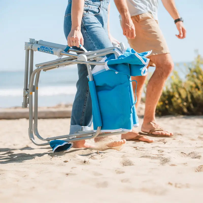 Smooth Motion Beach Rocker - Choice 712 - Heavy-Duty Kickback Rocker with Beverage Holder Detail