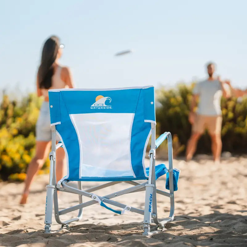 Smooth Motion Beach Rocker - Choice 712 - Heavy-Duty Kickback Rocker with Beverage Holder Detail