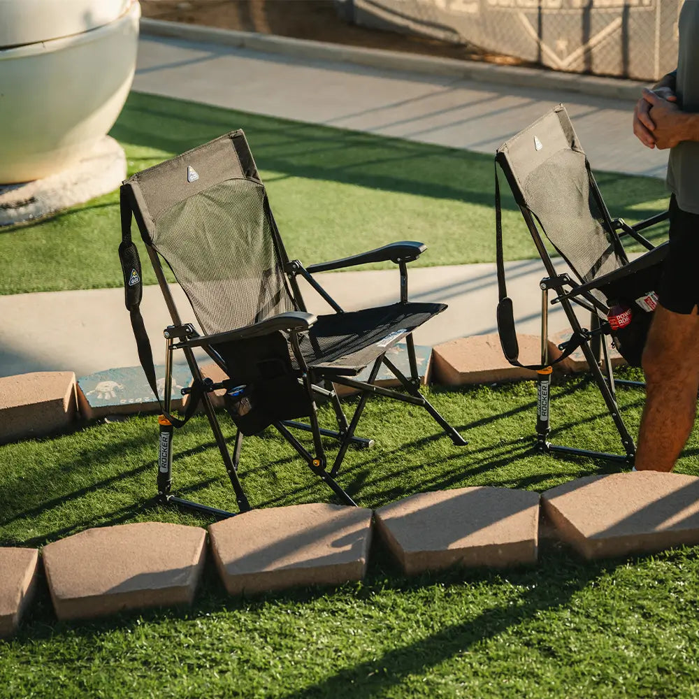 Heavy-Duty Freestyle BreezeRocker - Choice 504 - Patented Spring-Action Rocking Chair for Camping Detail