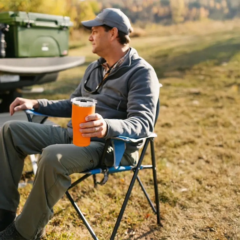 Micro-Folding Comfort Quad Chair - Choice 989 - Space-Saving Micro-Folding Chair for Backpacking Detail