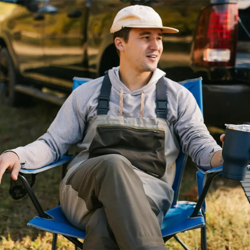 Micro-Folding Comfort Quad Chair - Choice 989 - Space-Saving Micro-Folding Chair for Backpacking Detail