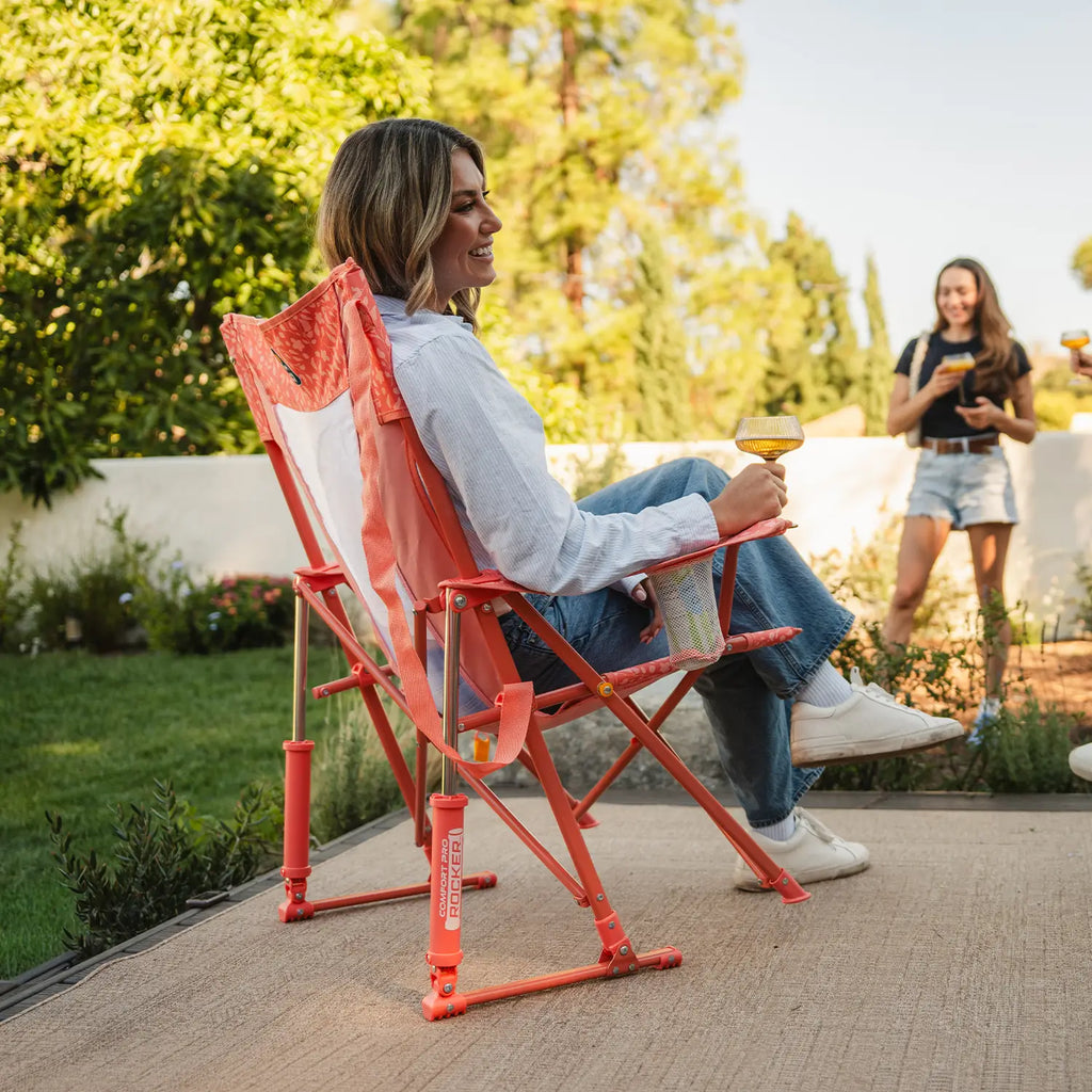 Premium All-Weather Comfort Pro Rocker - Choice 375 - RoadTrip Rocker Smooth Motion Camp Chair Detail