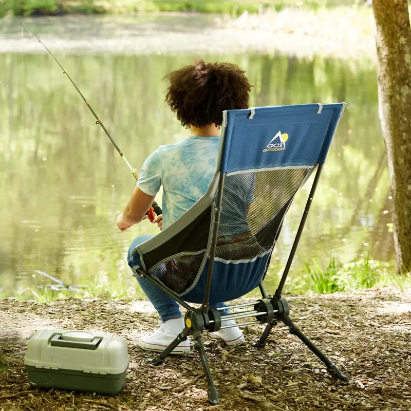 Luxury Camp ComPack Rocker - Choice 980 - RoadTrip Rocker Smooth Motion Camp Chair Detail