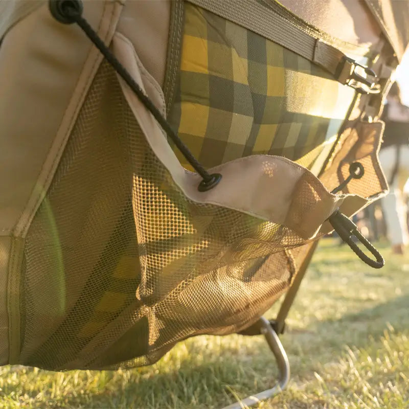 Backpack Travel Everywhere Chair 2 - Choice 656 - Low-Profile Reclining Beach Chair with Backpack Straps Detail