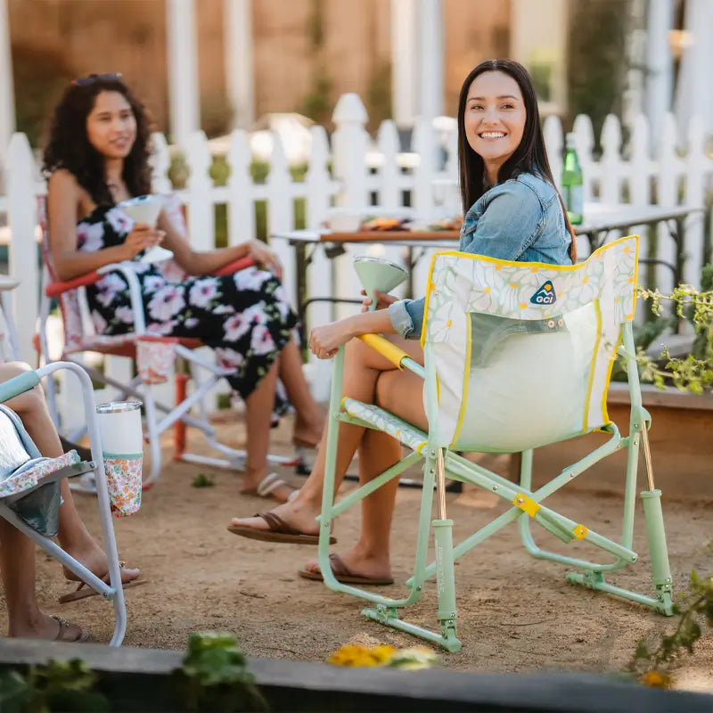 Smooth Motion Freestyle Rocker - Choice 711 - Patented Spring-Action Rocking Chair for Camping Detail