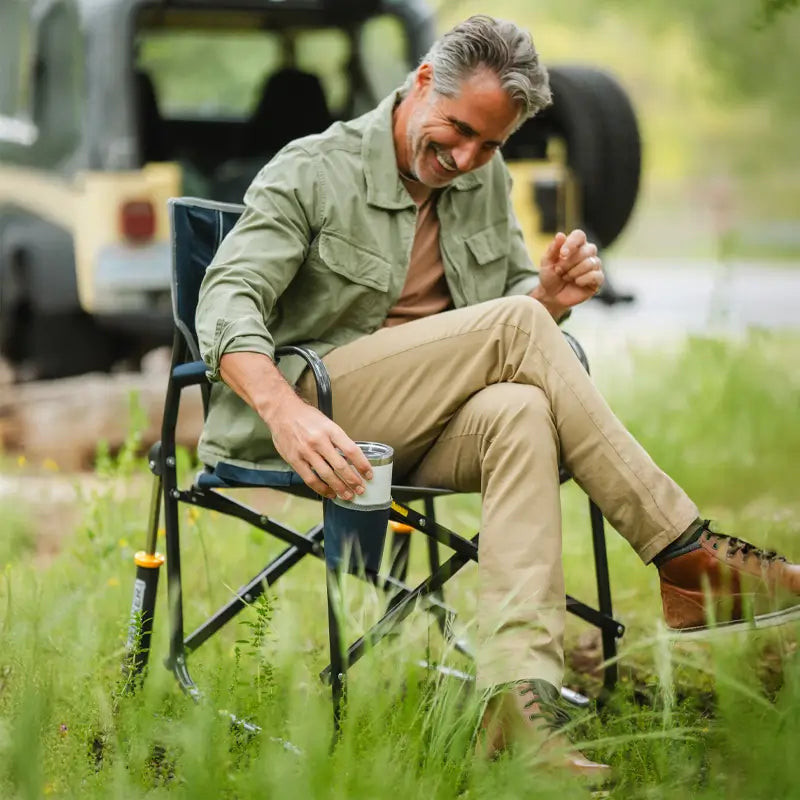 Smooth Motion Freestyle Rocker - Choice 711 - Patented Spring-Action Rocking Chair for Camping Detail