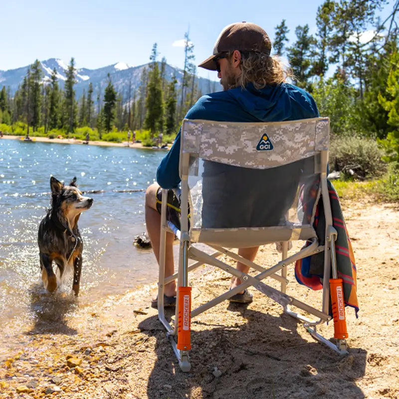 Heavy-Duty Freestyle Freestyle Rocker Elite - Choice 460 - Freestyle Rocker Portable Outdoor Folding Chair Detail