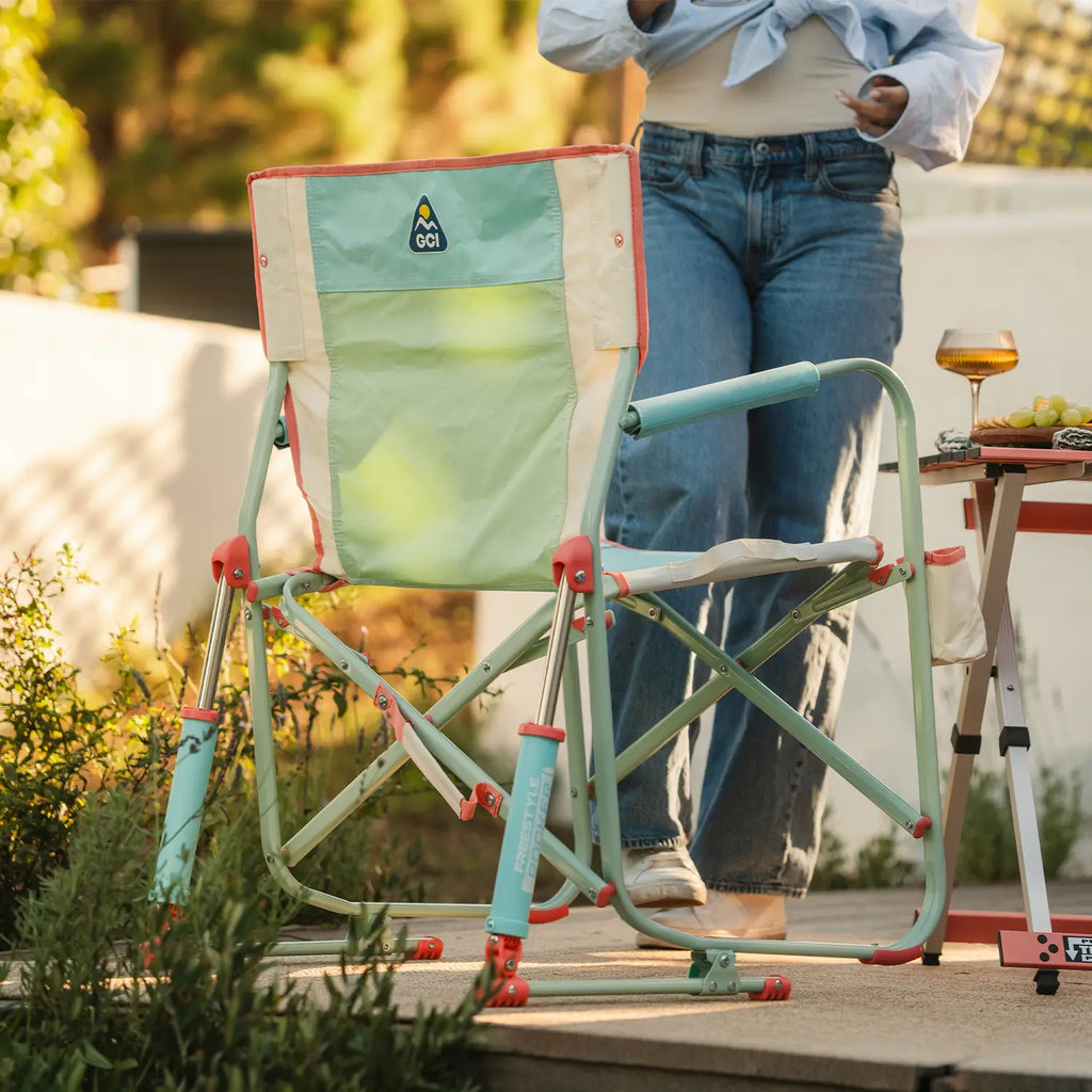 Smooth Motion Freestyle Rocker - Choice 711 - Patented Spring-Action Rocking Chair for Camping Detail