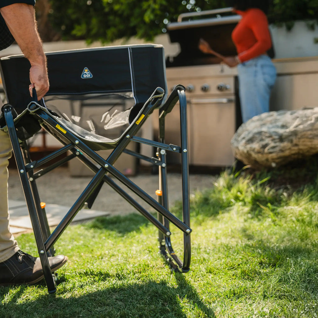 Smooth Motion Freestyle Rocker - Choice 711 - Patented Spring-Action Rocking Chair for Camping Detail