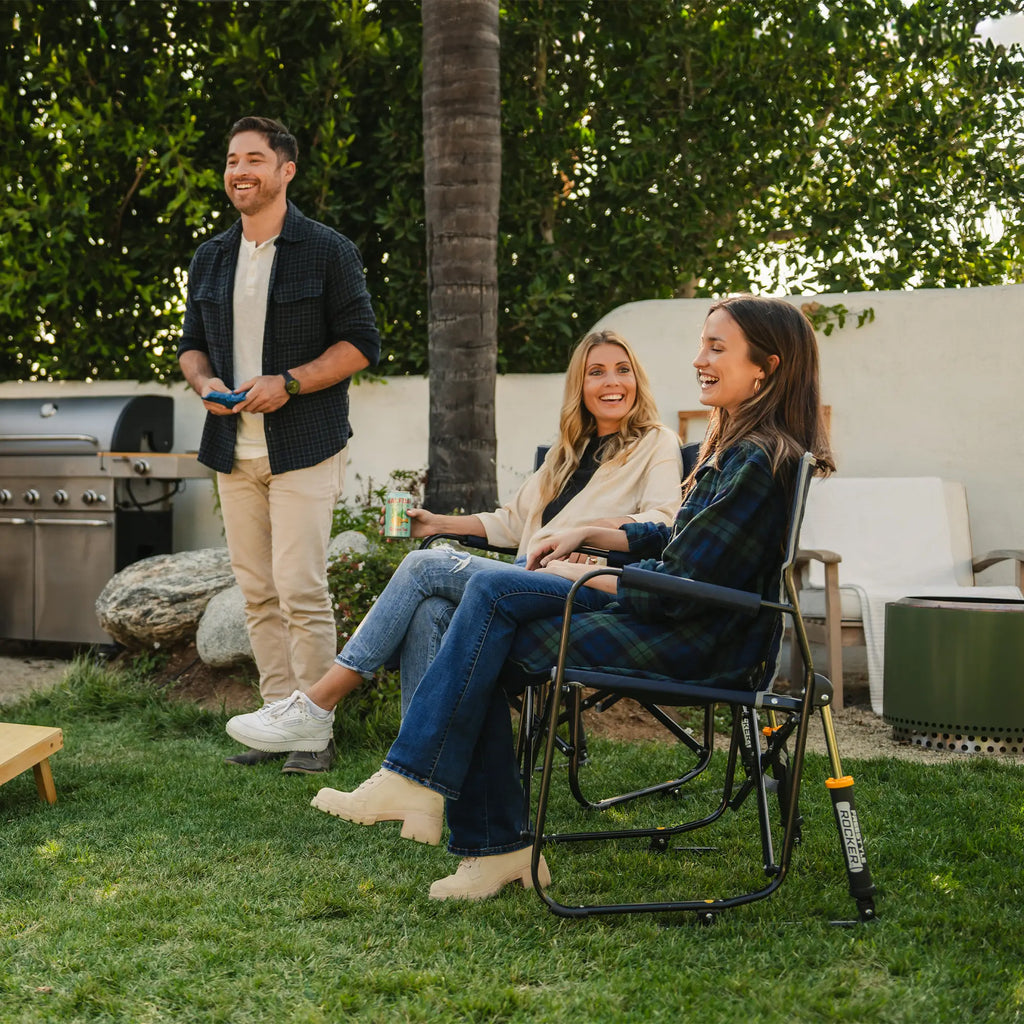 Smooth Motion Freestyle Rocker - Choice 711 - Patented Spring-Action Rocking Chair for Camping Detail