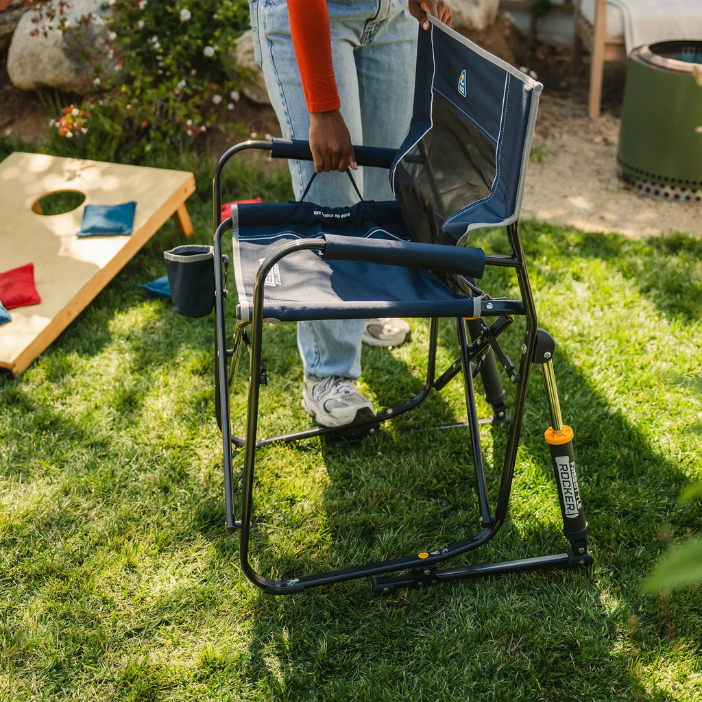 Smooth Motion Freestyle Rocker - Choice 711 - Patented Spring-Action Rocking Chair for Camping Detail