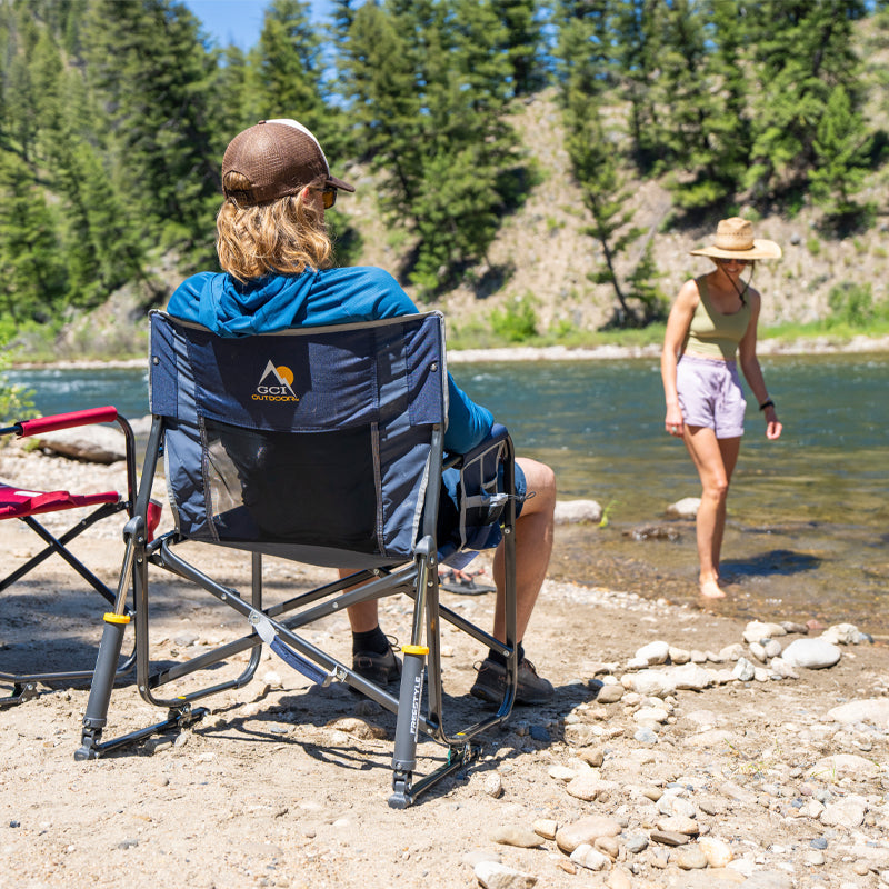Premium All-Weather Freestyle Rocker XL - Choice 552 - Freestyle Rocker Portable Outdoor Folding Chair Detail