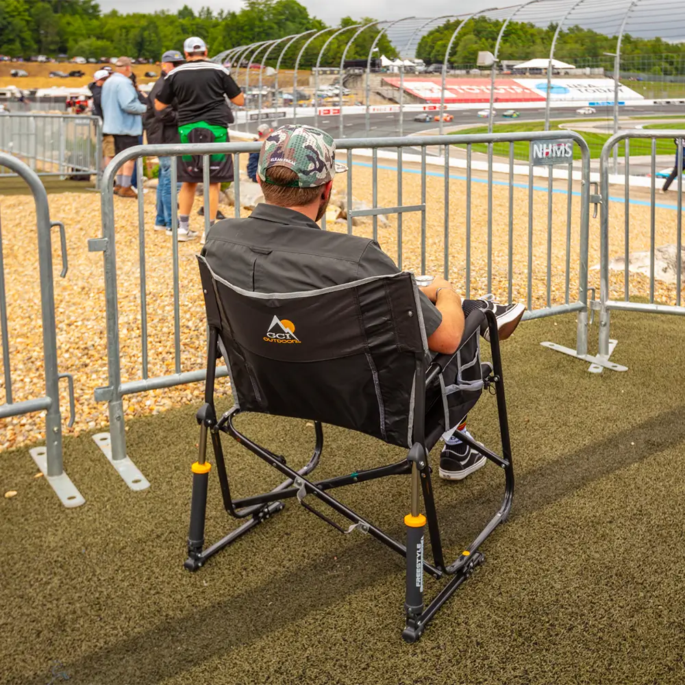 Premium All-Weather Freestyle Rocker XL - Choice 552 - Freestyle Rocker Portable Outdoor Folding Chair Detail