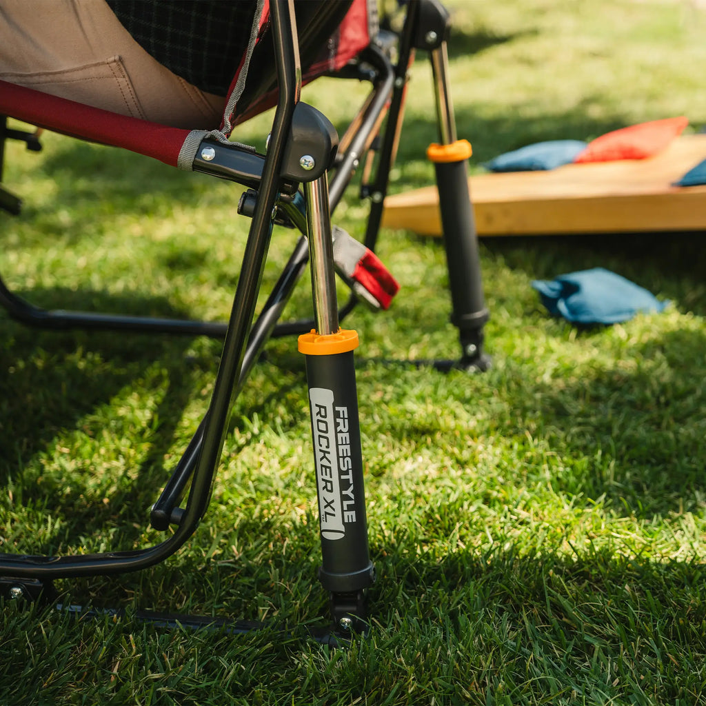 Heavy-Duty Freestyle Freestyle Rocker XL with Side Table - Choice 836 - RoadTrip Rocker Smooth Motion Camp Chair Detail