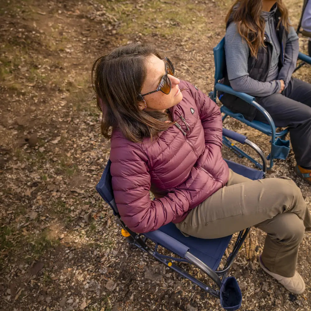 Premium All-Weather Grab & Go Rocker - Choice 551 - Patented Spring-Action Rocking Chair for Camping Detail