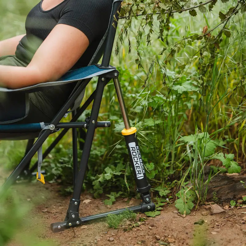 Heavy-Duty Freestyle Kickback Rocker - Choice 345 - Patented Spring-Action Rocking Chair for Camping Detail