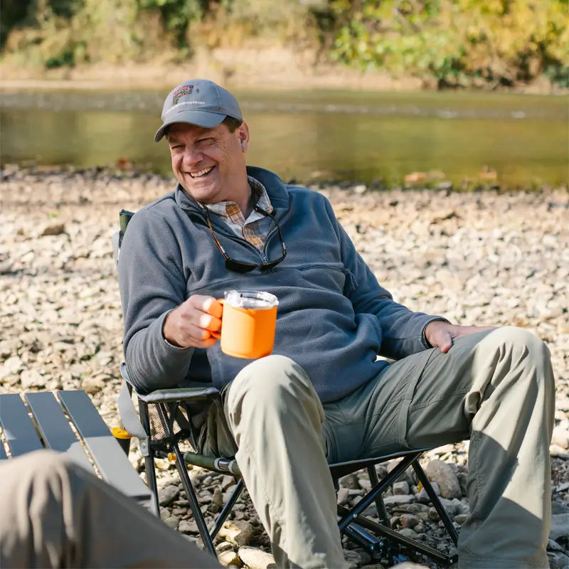 Heavy-Duty Freestyle Kickback Rocker - Choice 345 - Patented Spring-Action Rocking Chair for Camping Detail