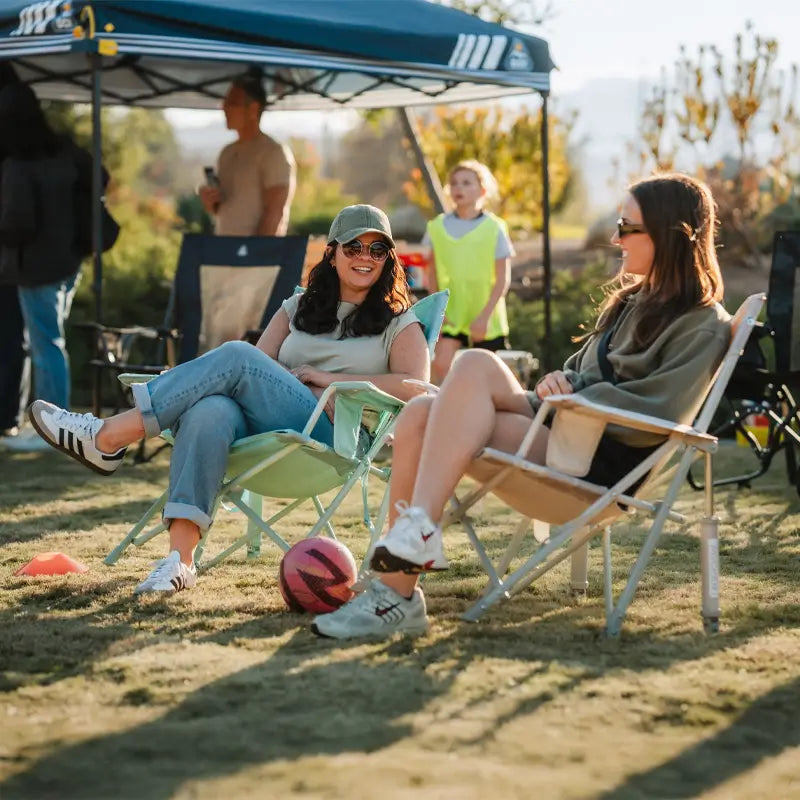Heavy-Duty Freestyle Kickback Rocker - Choice 345 - Patented Spring-Action Rocking Chair for Camping Detail
