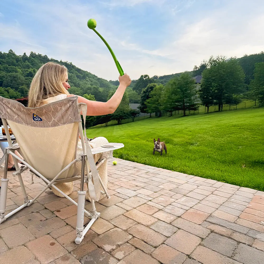 Heavy-Duty Freestyle Kickback Rocker - Choice 345 - Patented Spring-Action Rocking Chair for Camping Detail